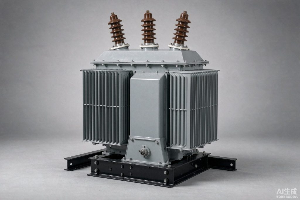 Sealed corrugated-tank oil-immersed distribution transformer (product rendering)