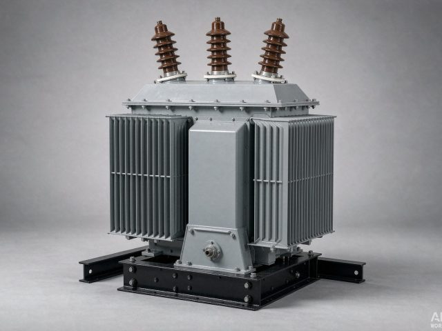 Sealed corrugated-tank oil-immersed distribution transformer (product rendering)