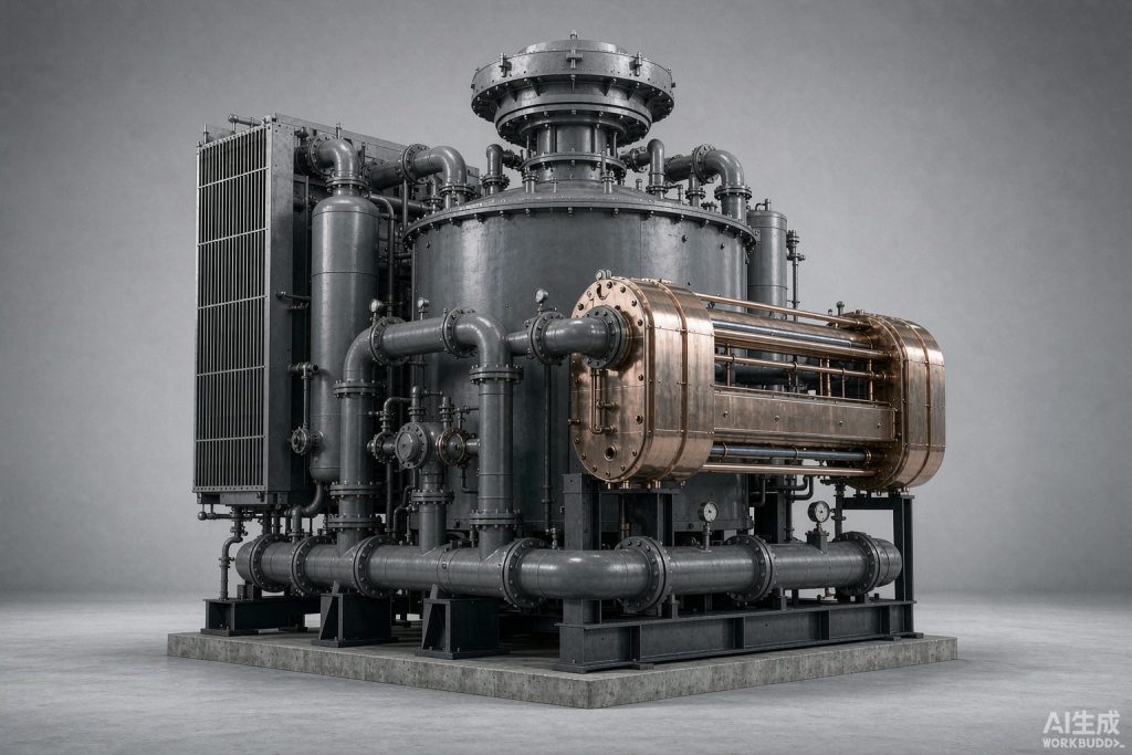 Electric furnace transformer with cooling banks and water-cooled busbars (product rendering)