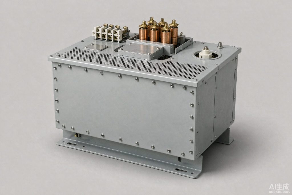 Isolation and split-winding transformer with multiple terminal blocks (product rendering)